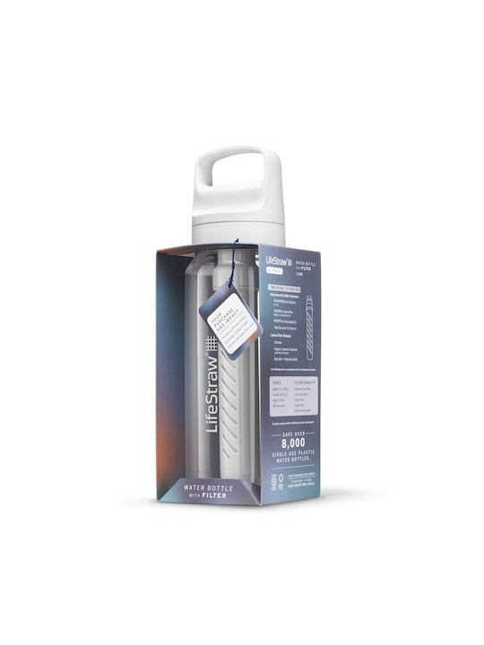 Lifestraw Water Bottle Plastic with Filter 1000ml White