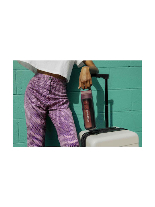 Lifestraw Παγούρι Πλαστικό με Στόμιο και Φίλτρο 650ml Μπεζ