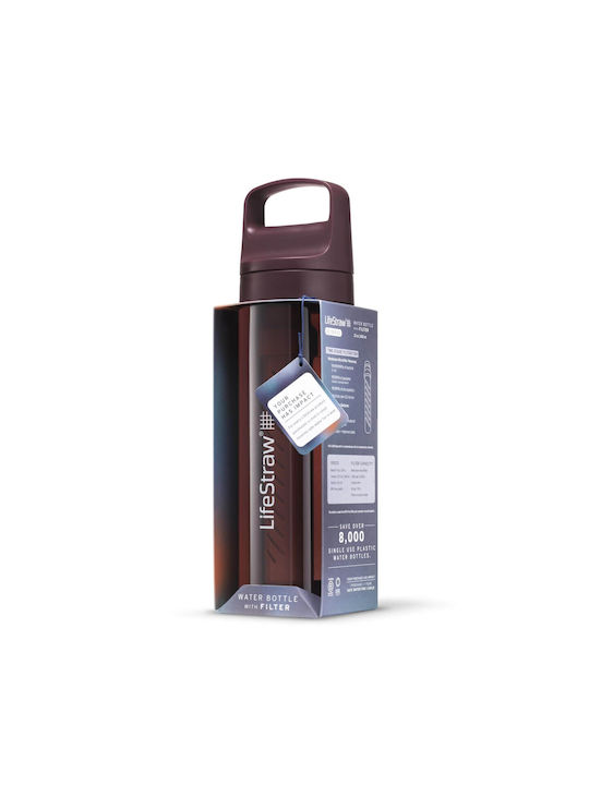 Lifestraw Παγούρι Πλαστικό με Στόμιο και Φίλτρο 650ml Μπεζ
