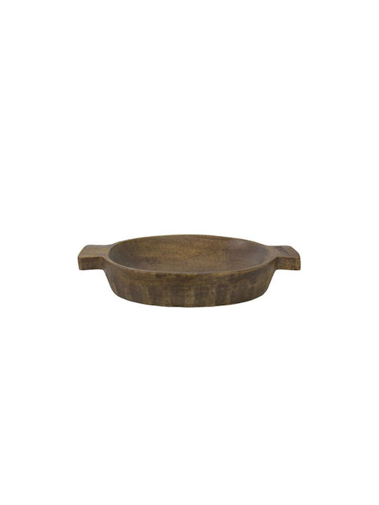 Nakaro Wood Купа за сервиране Кръгла Дърво