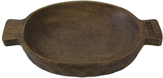 Nakaro Handmade Serving Bowl Handles Walnut 28x18x4cm