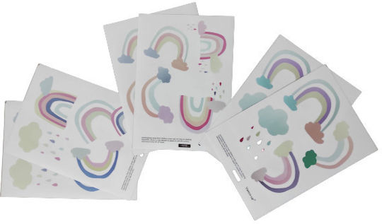 Set de 24 de autocolante autoadezive Rainbow pentru copii, multifuncționale, Original Deals® Set de 24 de autocolante autoadezive Rainbow pentru copii, multifuncționale, Original Deals®