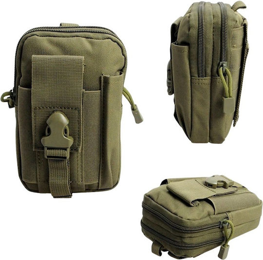 Militärische Tasche Taille aus Polyester Grün 1Es