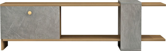 TV Stand Henriette Melamine Natural-stone Texture L120xW25xH37cm
