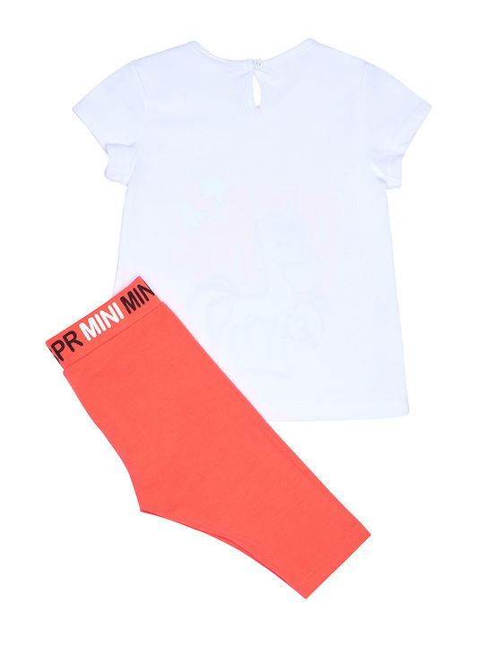 Sprint Kinder Set mit Leggings Sommer 2Stück white