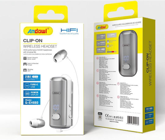 Andowl Q-EH880 In-Ear Bluetooth-Freisprecheinrichtung Kopfhörer Gray