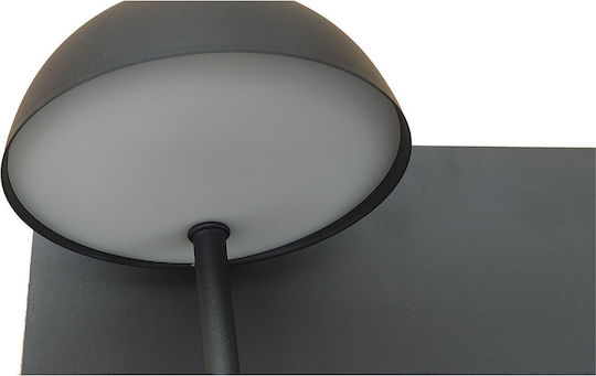 Alphab2b Modern Lamp Wall with Integrated LED and Warm White Light Black 30x22.5x16.5cm