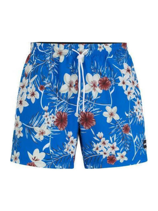Piranha Men's Swimwear Shorts Blue Floral