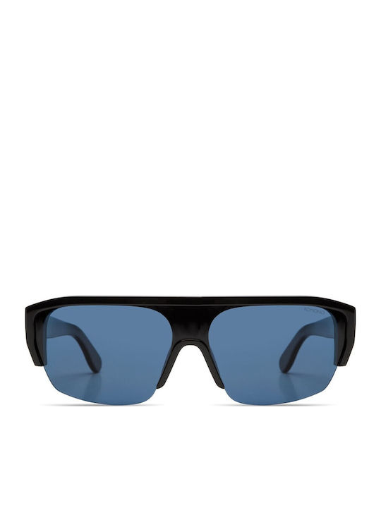Komono Vice Unisex Sunglasses with Black Plastic Frame and Blue Lens KOM-S10477
