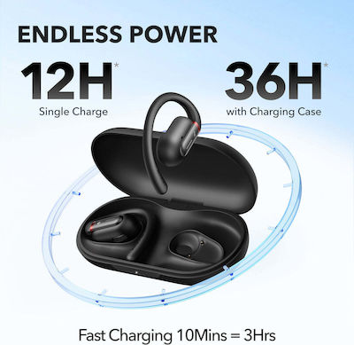 Anker Soundcore V30i Earbud Bluetooth Handsfree Headphone Sweat Resistant and Charging Case Black