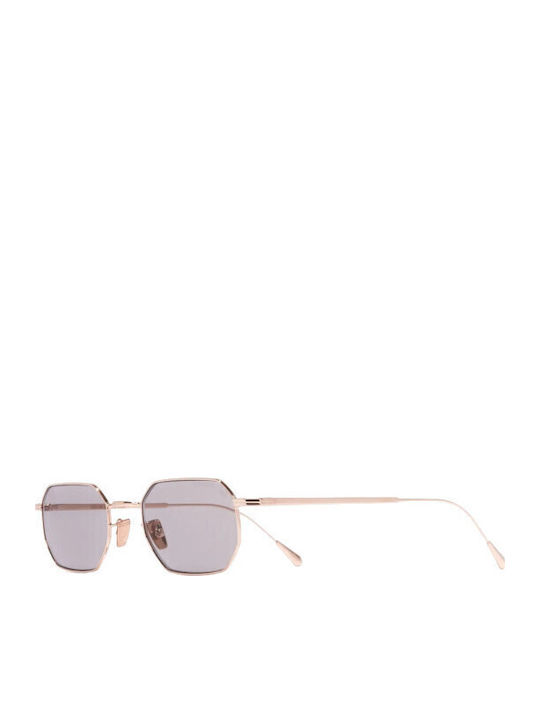 Cutler And Gross Unisex Sonnenbrille mit Rose Gold Metall Gestell und Rosa Linse