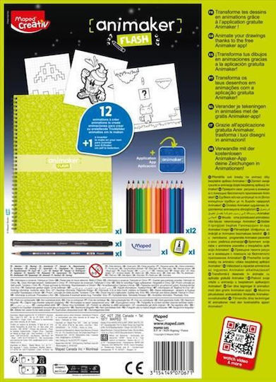 Maped Creativ Δημιουργικό Σετ Κινούμενων Σχεδίων Animaker Flash Pop