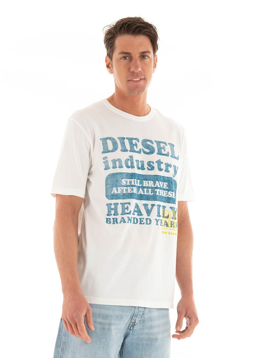 Diesel Men's Short Sleeve T-shirt White