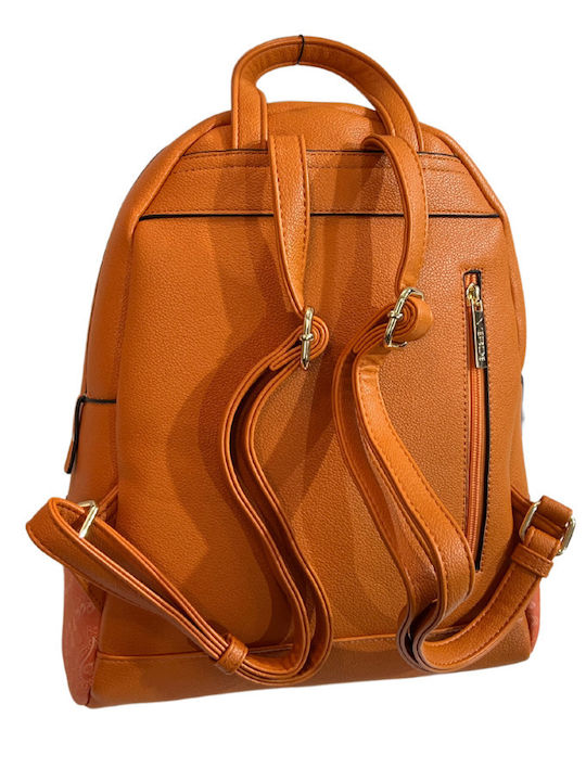 Verde Damen Tasche Rucksack Orange