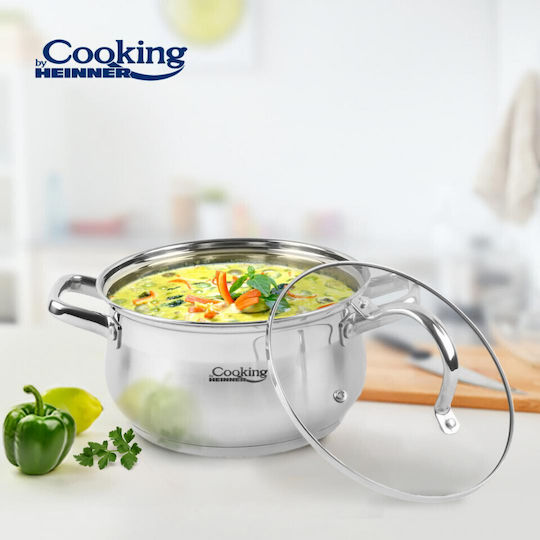 Heinner Amira Βαθιά Ανοξείδωτη Κατσαρόλα 2.6lt / 18cm Heinner Amira Βαθιά Ανοξείδωτη Κατσαρόλα 2.6lt / 18cm