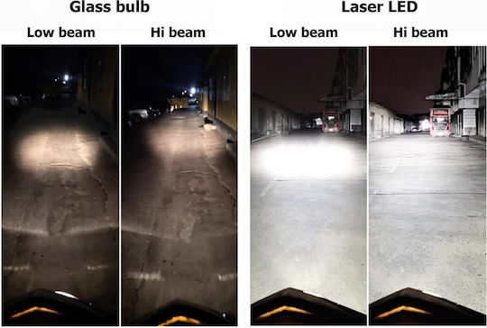 Lămpi Autoturismului BA20D / H6 / S2 / DRL LED 5500K Alb rece 12V 1buc