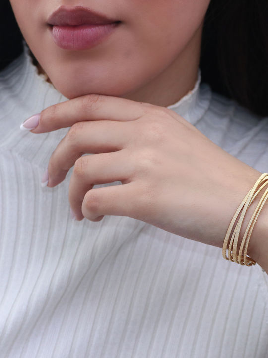 Bracelet Handcuffs made of Silver Gold Plated