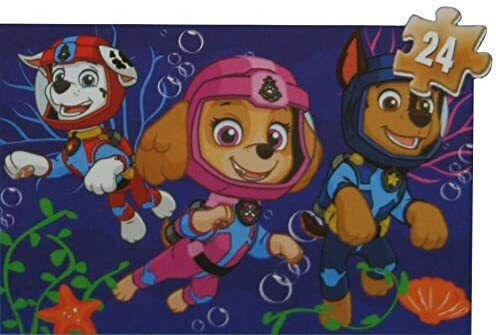 Patrula Puppy 4 în 1 Puzzle din lemn