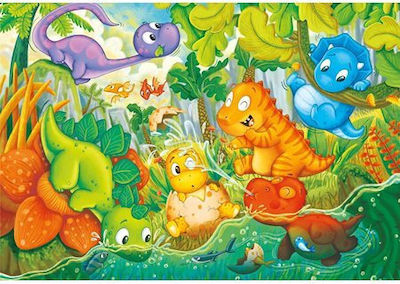 As Company Puzzle 24 Pieces Maxi Supercolor Dinos Happy Oasis - 1200-28524