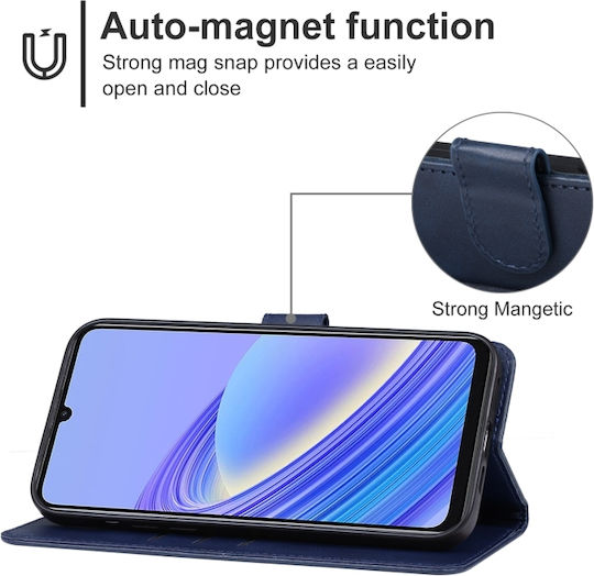 Wallet Δερμάτινο / Δερματίνης / Σιλικόνης Μπλε (TCL 40 SE)