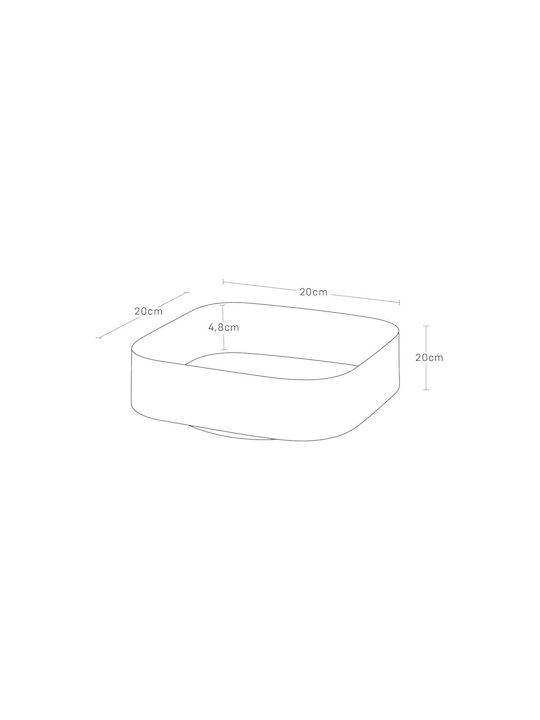 Yamazaki Kitchen Organizer Racks Plastic in Black Colour 20x20x6cm