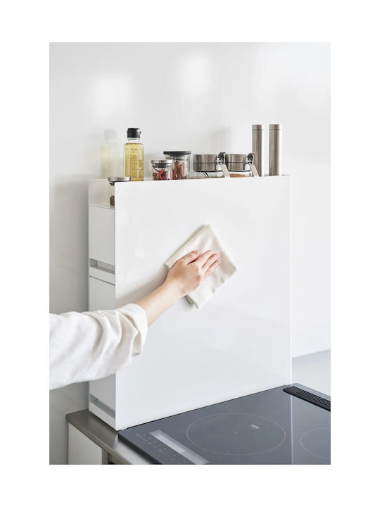 Yamazaki Wall Shelf Inox 93x52.5x12.5cm White