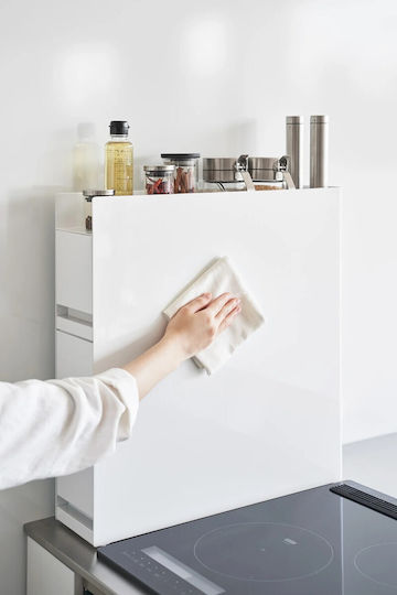 Yamazaki Wall Shelf Inox 93x52.5x12.5cm White