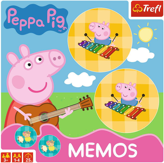 Επιτραπέζιο Παιχνίδι Peppa Pig Memo για 1-4 Παίκτες 3+ Ετών (EN) Trefl