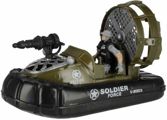 Soldier Combat Playset - Στρατιωτικό Κανό, Hovercraft, Φιγούρα & Εξοπλισμός, 04594