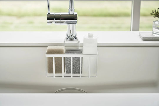 Yamazaki Organizer Für Die Küchenspüle Aus Inox Edelstahl Weiß 18.5x20.3x14cm