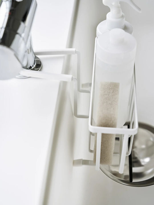 Yamazaki Kitchen Sink Organizer Made of Stainless Steel White 18.5x20.3x14cm