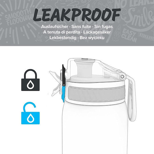 Ion8 Slim Παιδικό Παγούρι Πλαστικό Non Spill Tritan BPA Free Princess 500ml