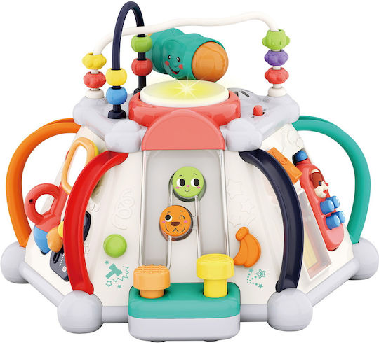 Hola Toys Играчка пирамида със светлина и звуци за 18++ месеца