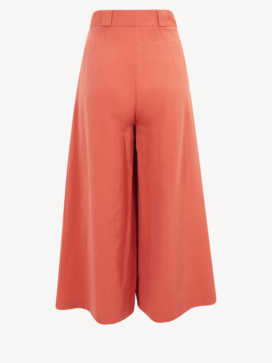 Damen Hoch tailliert Culotte Orange