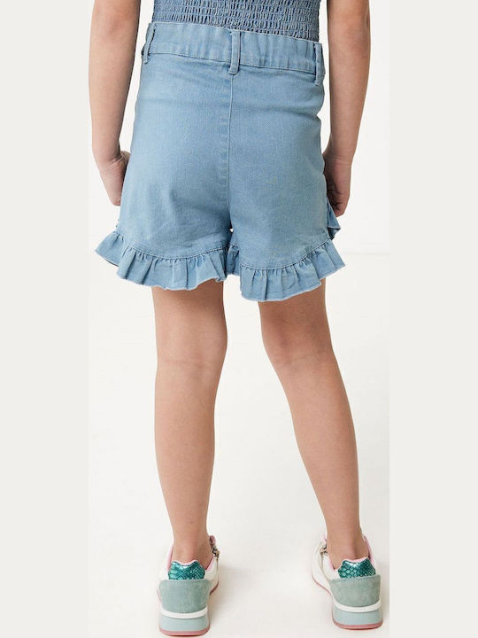 Kinder-Shorts/Bermudas Stoff Cashmere Blue