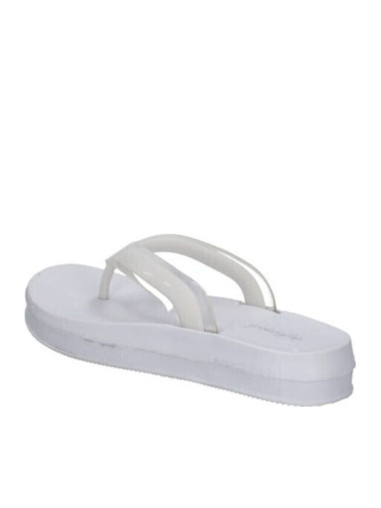 C W57 Women's Flip Flops White