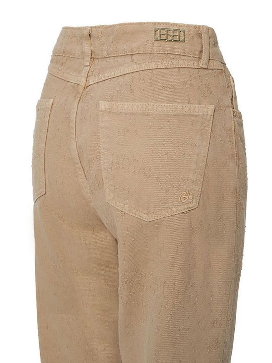 BSB Women's Jean Trousers in Regular Fit Beige