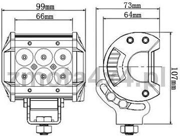 LED Volkswagen Up 12 / 24V 30W με Λευκό Φωτισμό 1τμχ