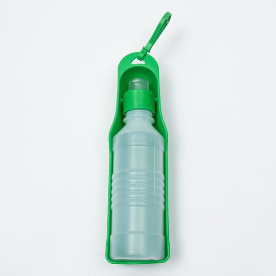 Plastic Sticlă Apă pentru Câine 250ml în Culoare Verde