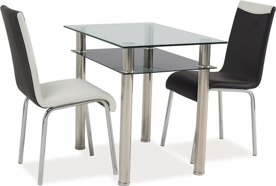 Kitchen Silver 90x60x75cm