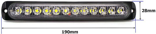 Reverse Light Lamp 12 Led 12v-24v Red - 1 Pc