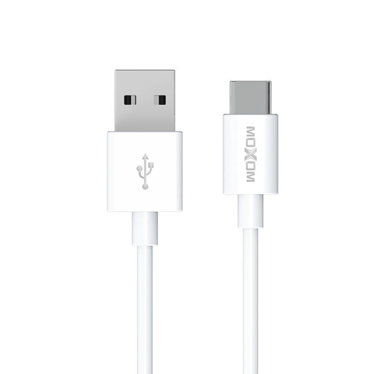 Moxom Charger with 2 USB-A Ports and Cable micro USB Whites (MX-HC130)