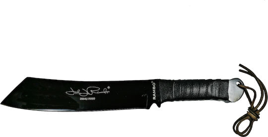 Messer Schwarz in Leder-Gehäuse