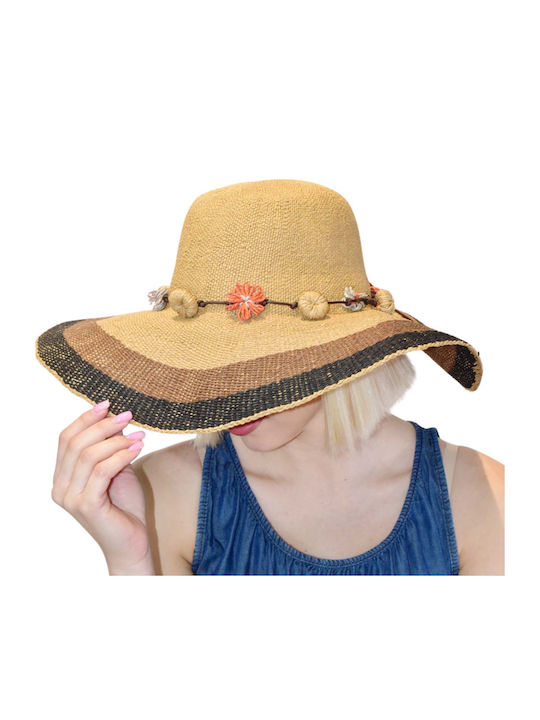 Women's Straw Hat Adora Beige Hatpoint Women One Size Hp-sun413