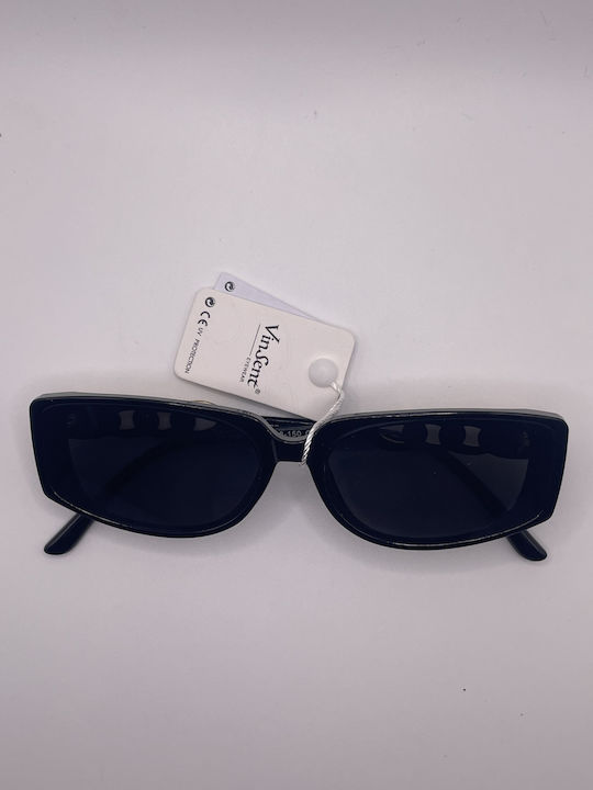 VinSent Women's Sunglasses with Black Frame and Black Gradient Lens 2467080000015