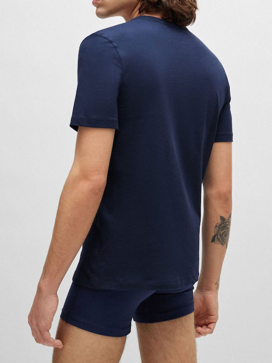 Herren Unterhemden Blue 3Packung
