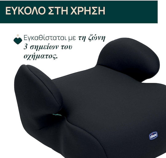 Chicco Quasar Καθισματάκι Αυτοκινήτου Booster i-Size Μαύρο
