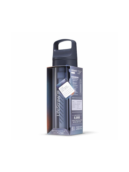 Lifestraw Wasserflasche Kunststoff mit Filter 650ml Blau