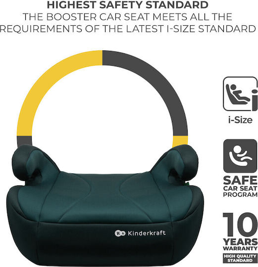 Kinderkraft I-boost Baby Car Seat Booster i-Size with Isofix Green