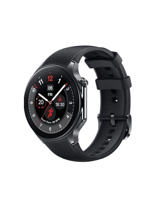 OnePlus Watch 2 Oțel inoxidabil 47mm Rezistent la apă cu pulsometru (Black Steel)
